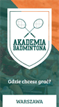 Mobile Screenshot of akademiabadmintona.pl